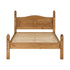 Corona 4FT6 Bed Low Foot End - Distressed Waxed Pine